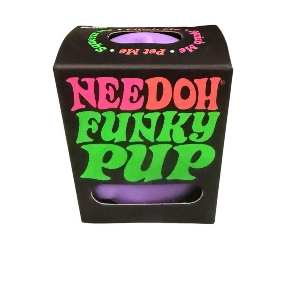 Needoh Funky Pup Purple Fidget Toy By Schylling